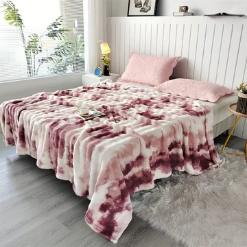 Colorful Plush Faux Fur Cozy Throw Blanket