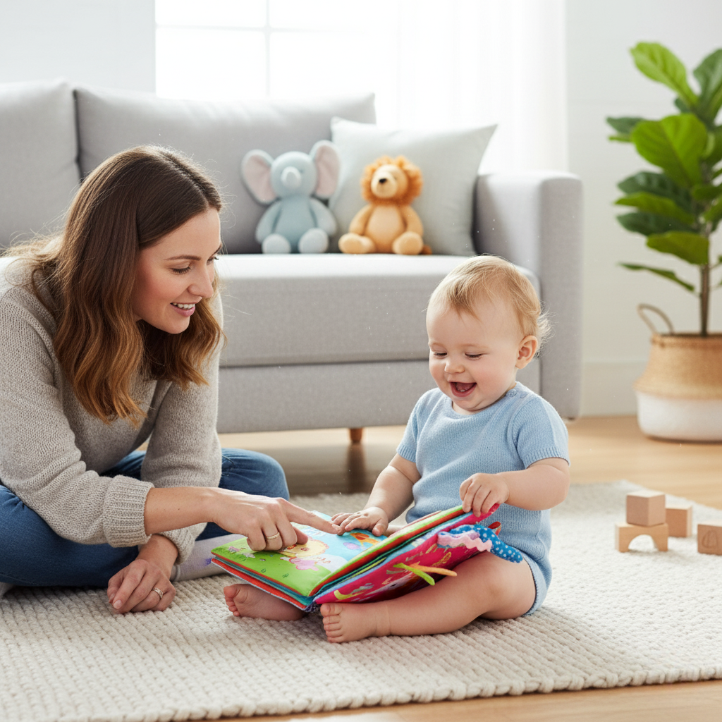 Cute Interactive Baby Book with Sounds and Textures - Hehif