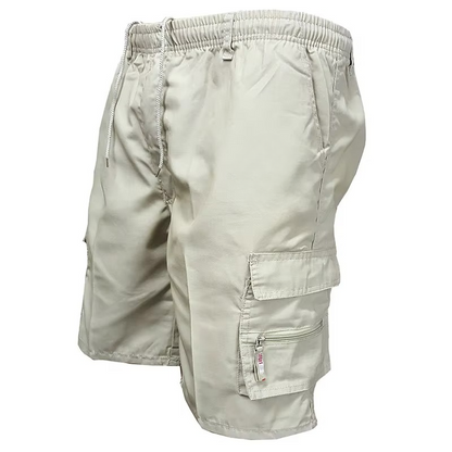 Comfortable Mens Relaxed Fit Cargo Shorts with Extra Pockets