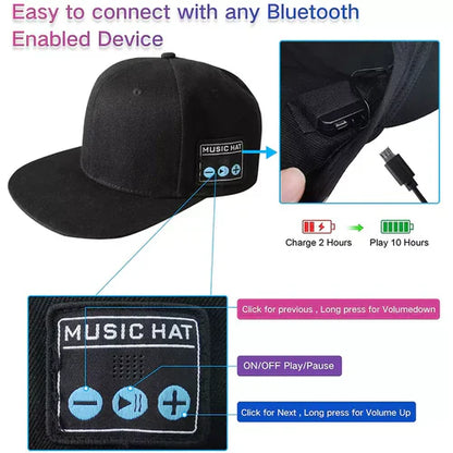 Sporty Bluetooth Wireless Baseball Cap