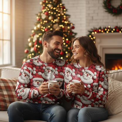 Festive 3D Xmas Tree Graphic Sweatshirt