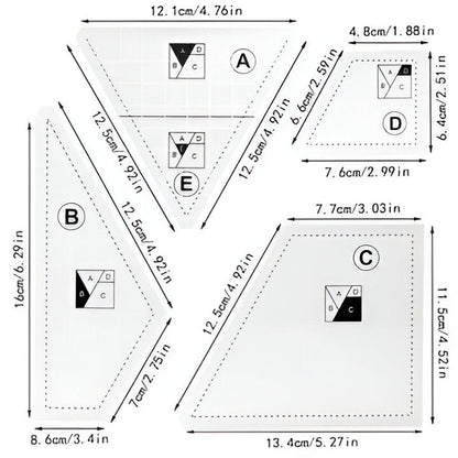 Precise Sewing Cutting Mat Set (4 Pieces)