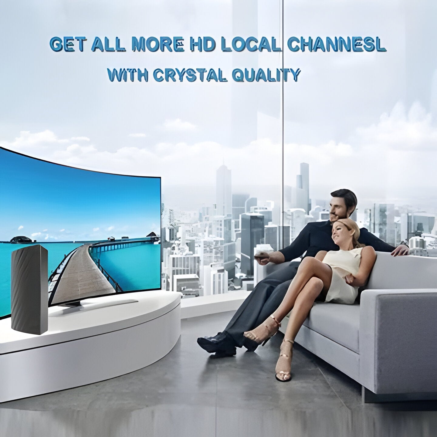 Strong Signal 4K HDTV Indoor Digital TV Antenna