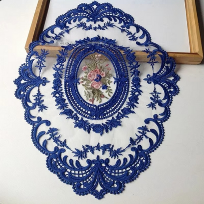 Beautiful Floral Round Tablecloth with Napkins and Coasters