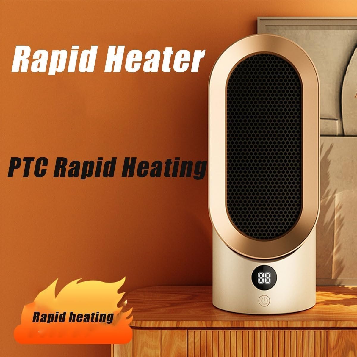 Compact Electric Space Heater Fan
