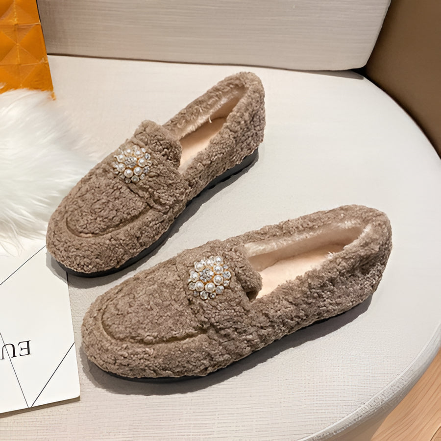 Cozy Women's Slipper Moccasins with Soft Fleece Inside