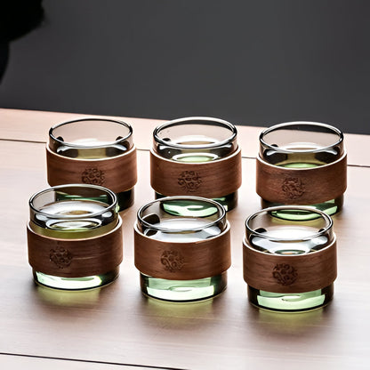 Stylish 20oz Glass Teapot and Cup Set for Home Brew