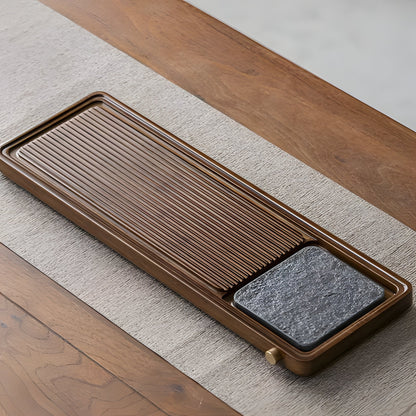 Natural Wood Tea Server Table