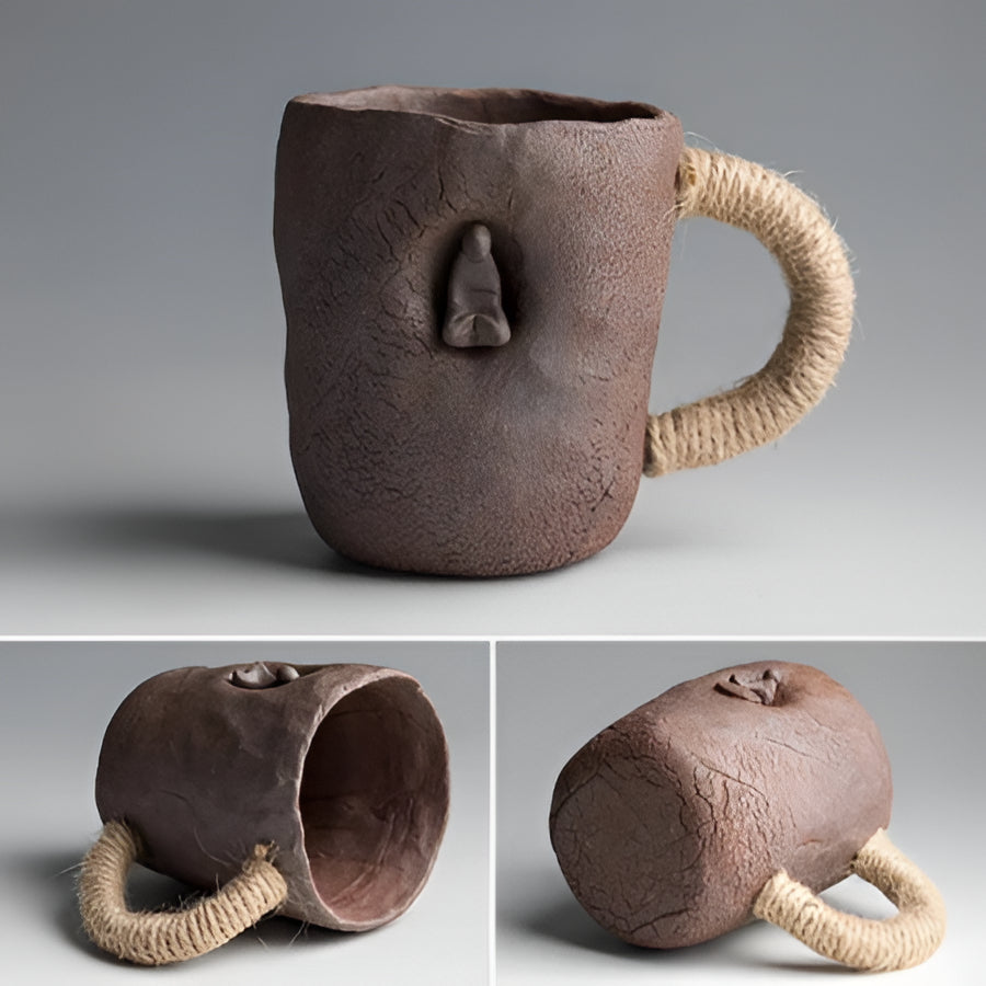 Artisan Large Stoneware Coffee Mug Set