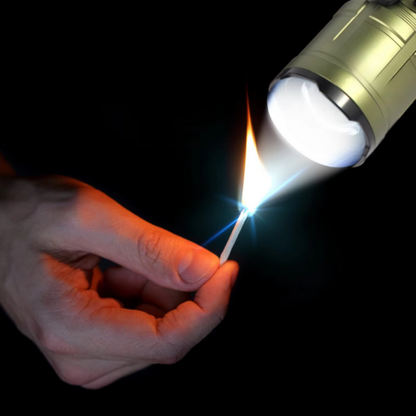 Bright 3000Lm Waterproof Zoom LED Flashlight