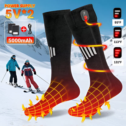 Warm Electric Socks with USB Heating for Winter