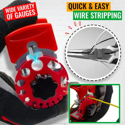 Portable Wire Stripper Tool Kit with 10 Extra Blades