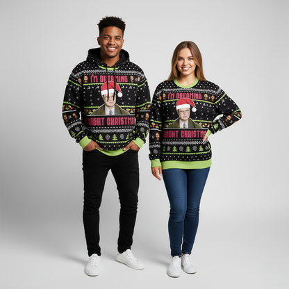 Cozy Holiday Oversized Sweatshirt for Men Women