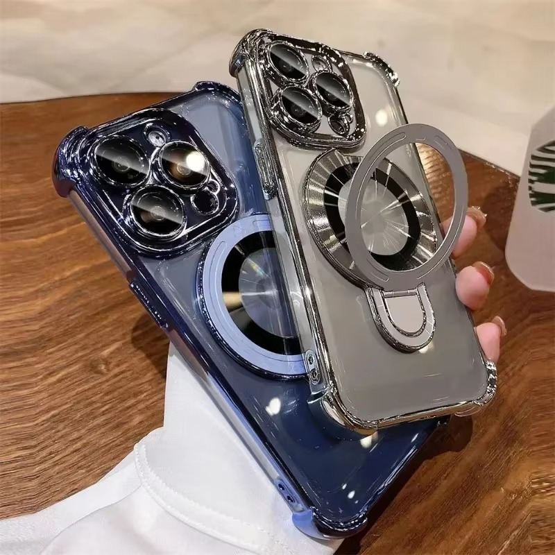 Strong Magnetic iPhone Case with Stand & Impact Protection