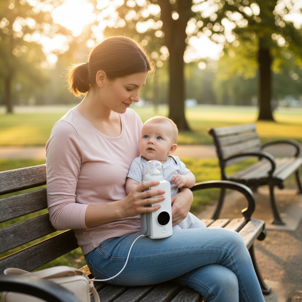 Compact Baby Bottle Warmer for On the Go