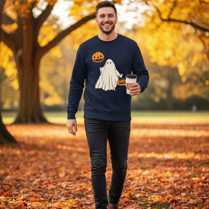 Spooky Halloween Graphic Pullover Hoodie - Hehif