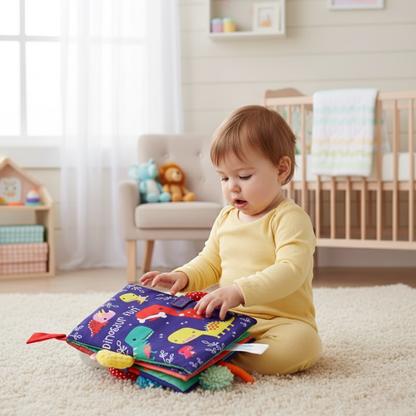 Cute Interactive Baby Book with Sounds and Textures