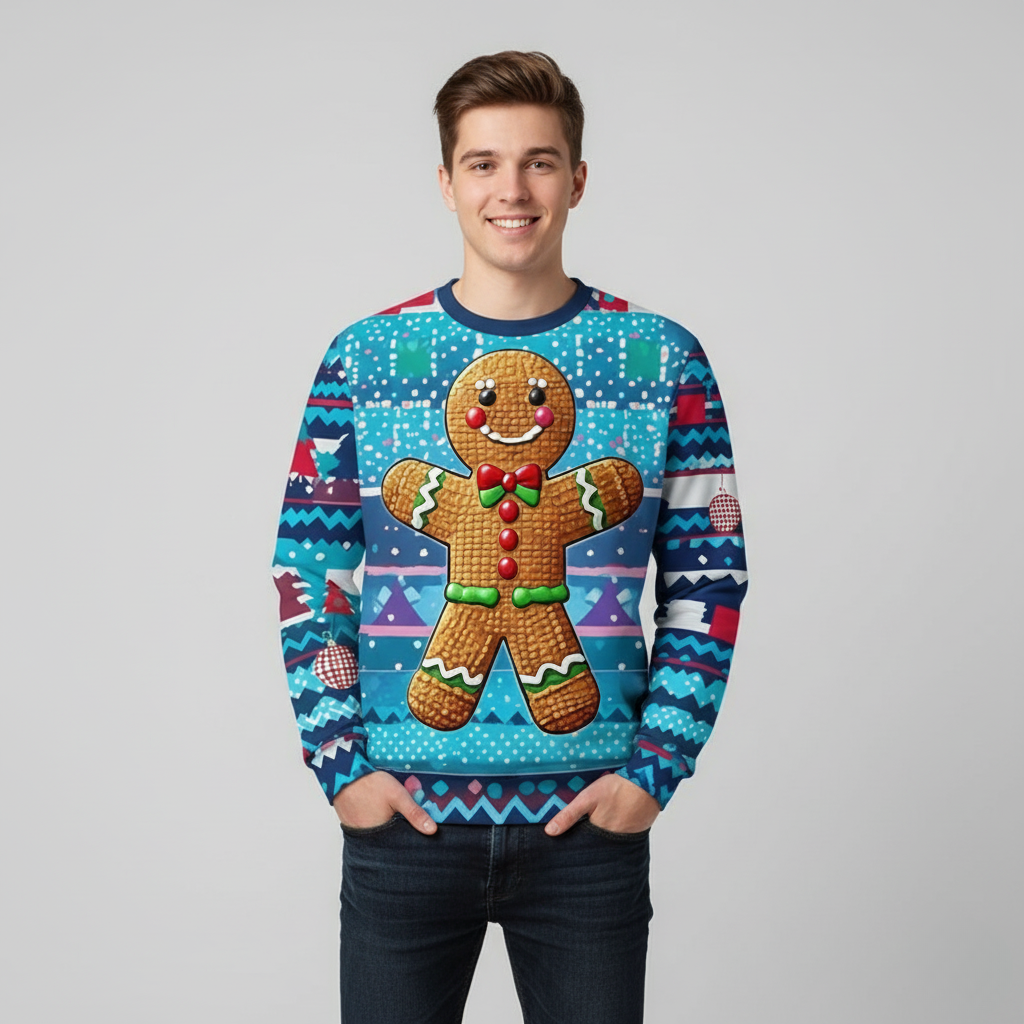 Funny Xmas 3D Graphic Sweatshirt for Men