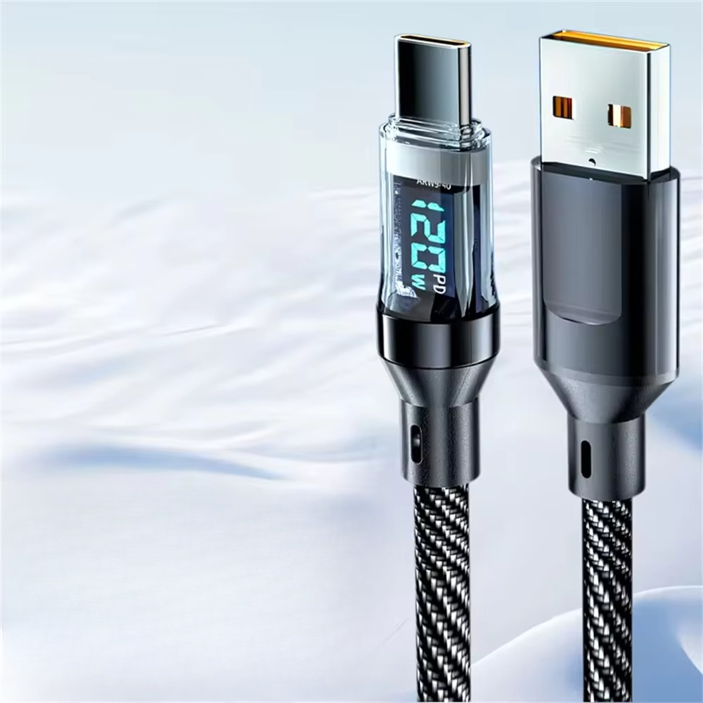 Quick 120W USB-C Fast Charge Cord with LED Indicator
