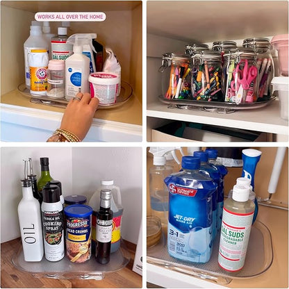 Rotating Kitchen Storage Tray for Jars and Bottles