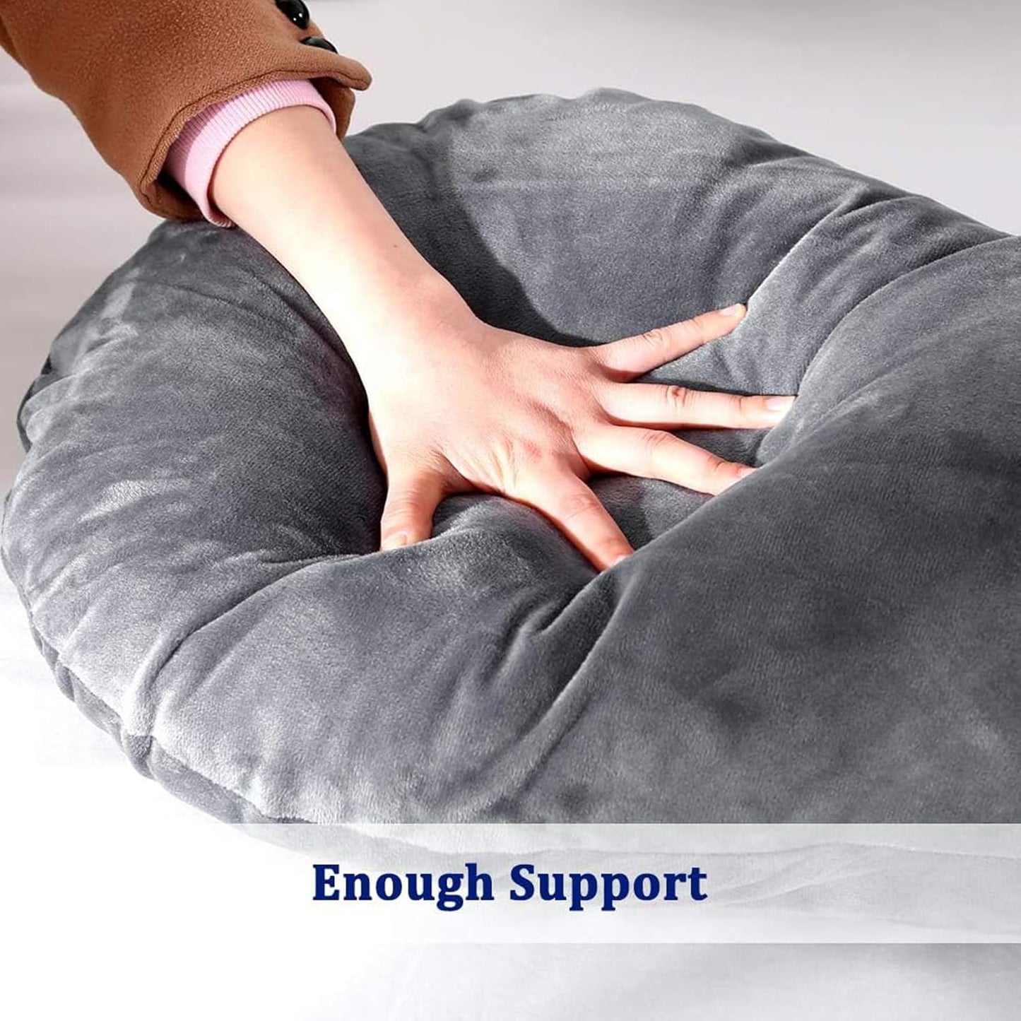 Contoured Full Body Pillow for Side Sleeping Support