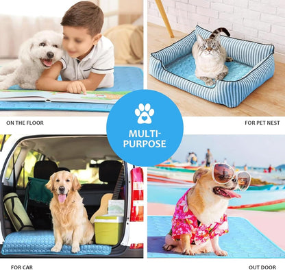 Large Pet Cooling Pad for Hot Weather Relief