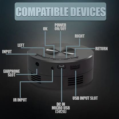 Compact HD Portable Home Projector