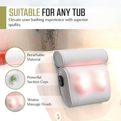 Relaxing Spa Bath Pillow with Suction Cups