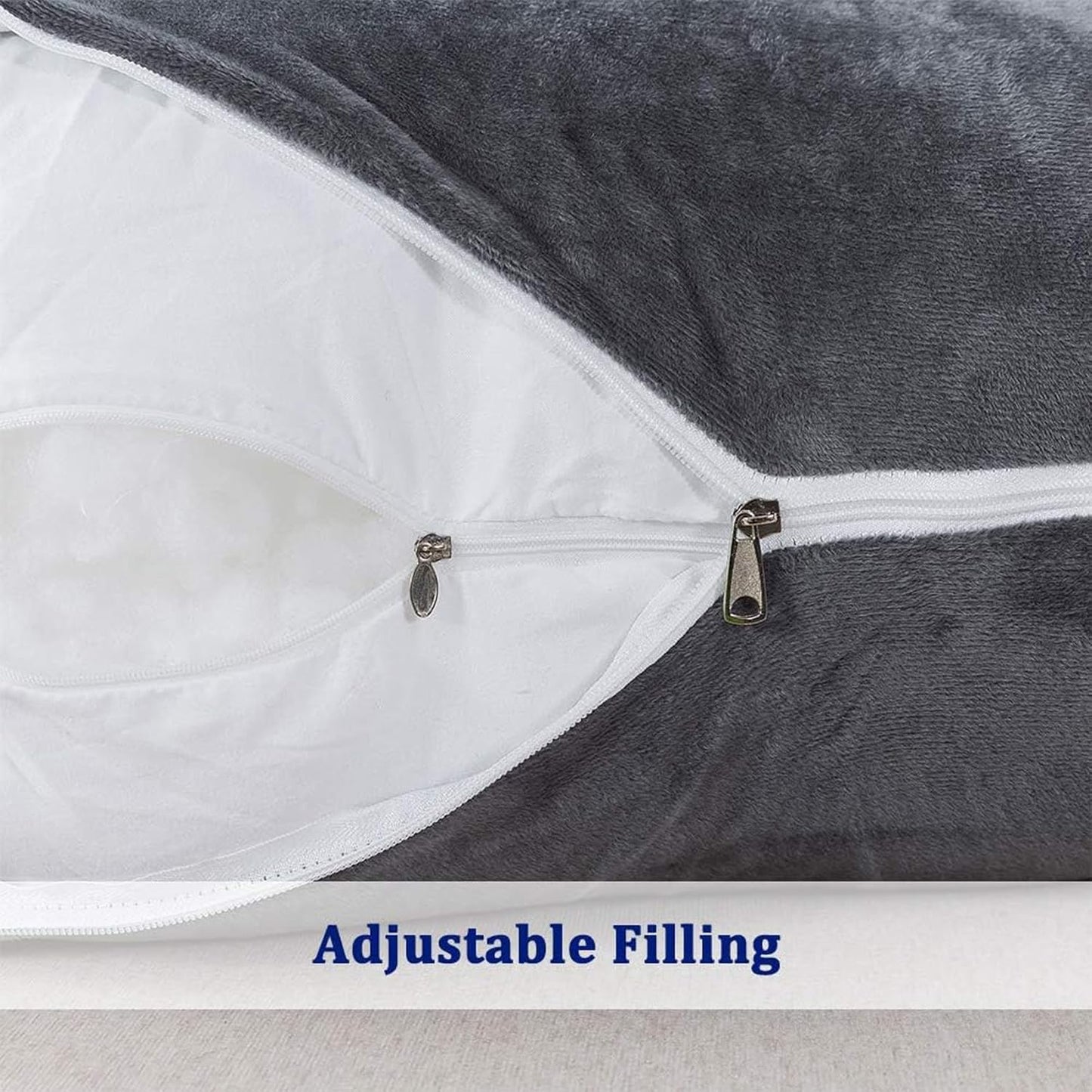 Contoured Full Body Pillow for Side Sleeping Support