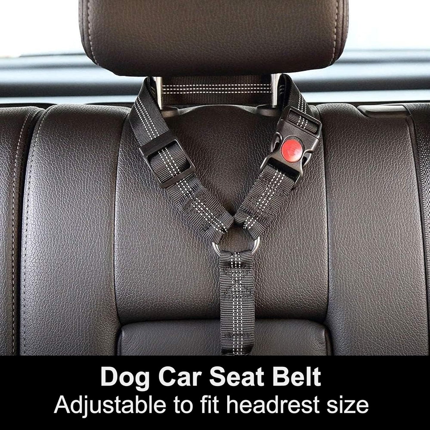Safe Pet Car Harness Seatbelt with Adjustable Strap