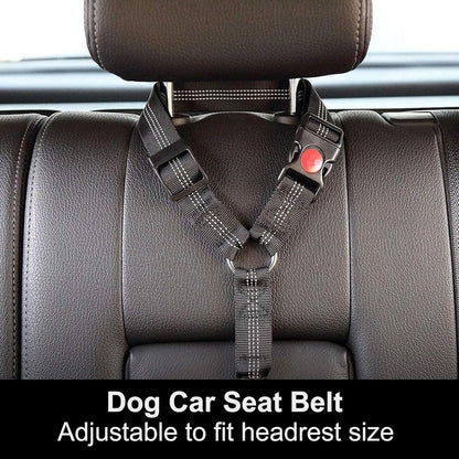 Safe Pet Car Harness Seatbelt with Adjustable Strap