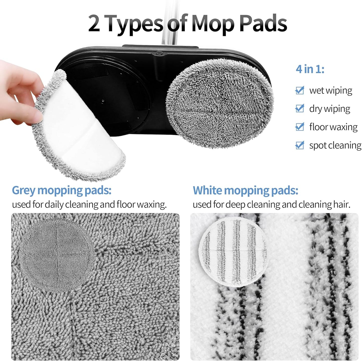Rechargeable Floor Mop – Portable Easy Cleaning Tool