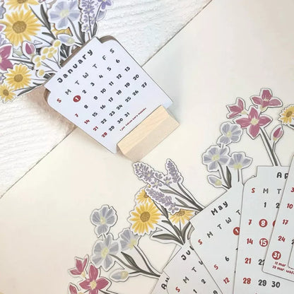 Colorful Daily Desk Calendar Planner Organizer