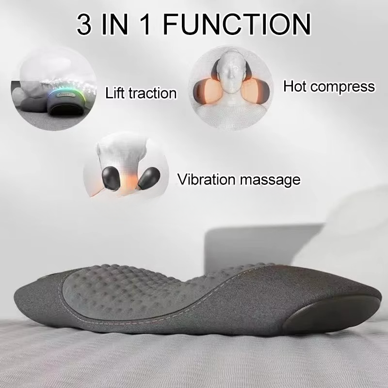 Heated Back Support Cushion with Vibration Massage Therapy