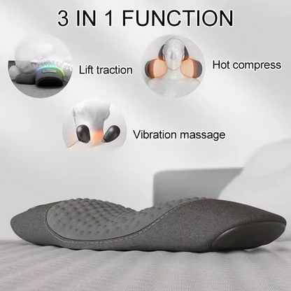 Heated Back Support Cushion with Vibration Massage Therapy