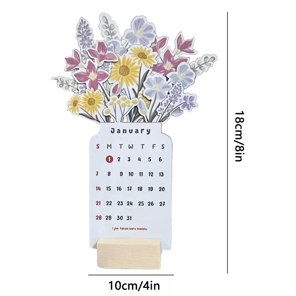 Colorful Daily Desk Calendar Planner Organizer