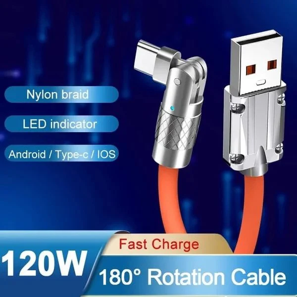 Flexible 360 Degree Quick Charge Cord