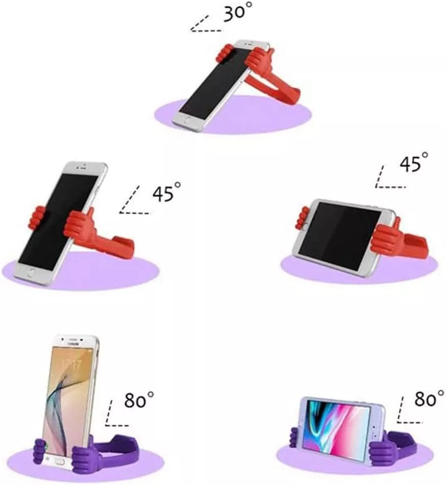 Compact Adjustable Phone Holder Convenient Hands-Free Stand