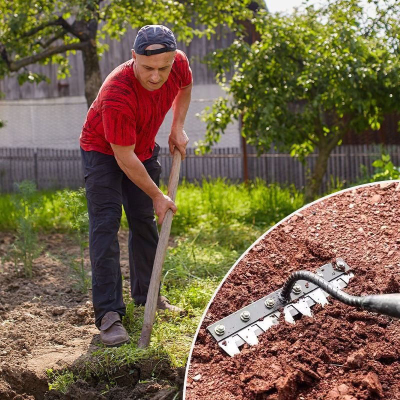 Adjustable Garden Rake For Yard