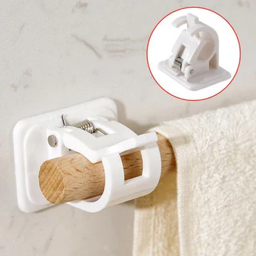 Easy Fit Curtain Rod Brackets - Hehif