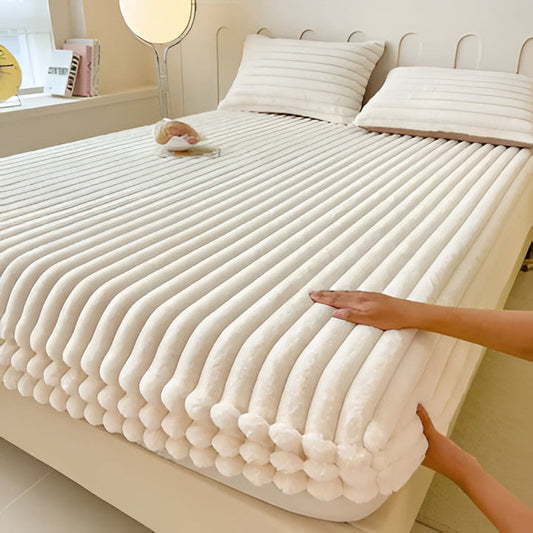 Premium Plush Fitted Bedding Sheet - Hehif