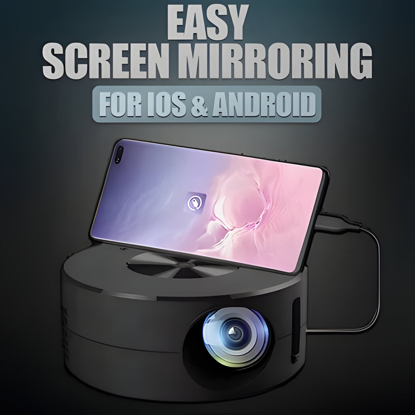 Compact HD Portable Home Projector