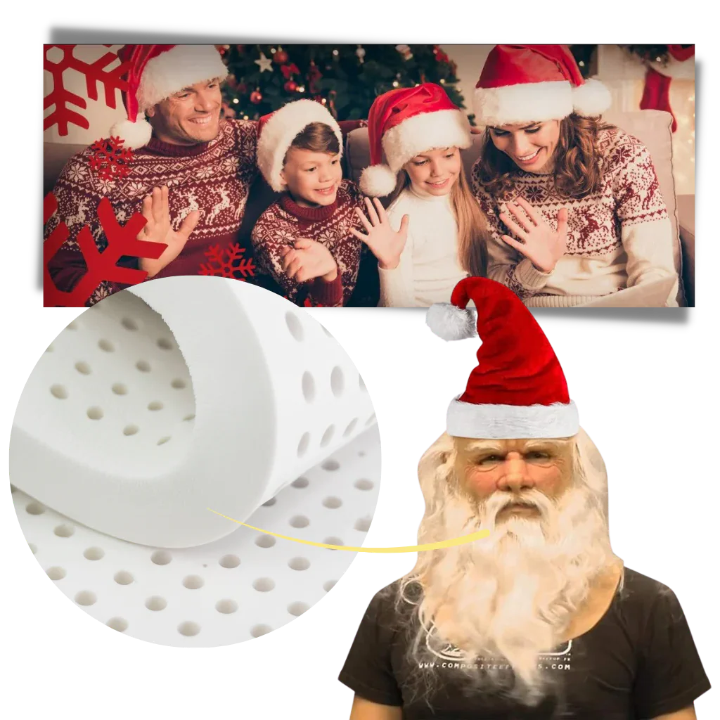 Funny Christmas Santa Face Mask