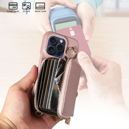 Durable Leather iPhone Case with Magnetic Shield Protection