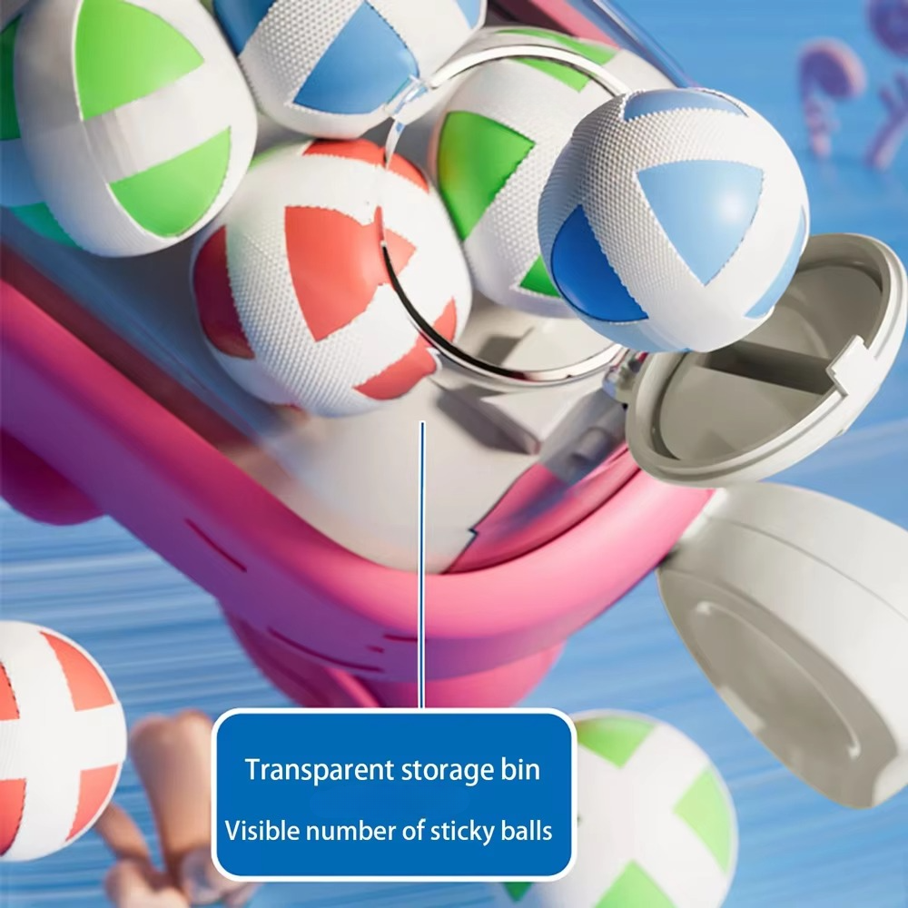 Fun Kids Foam Ball Toss Game Set with Target