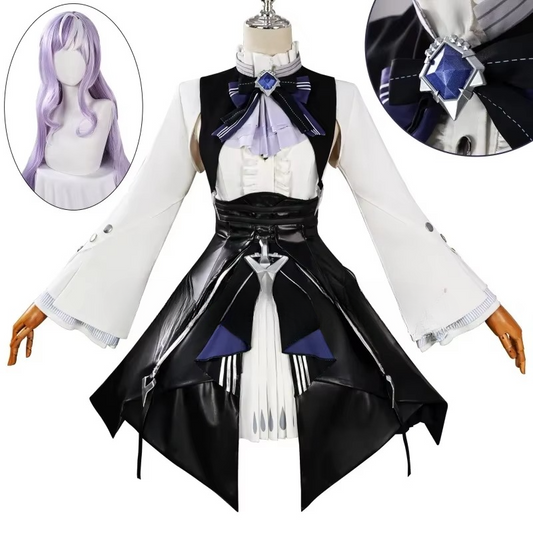 Women's Anime Halloween Costume Set with Wig - Hehif