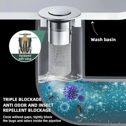 Easy Clean Metal Floor Drain Strainer