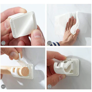 Easy Fit Curtain Rod Brackets