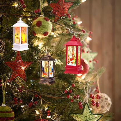 Festive Holiday Hanging Lamp Decor