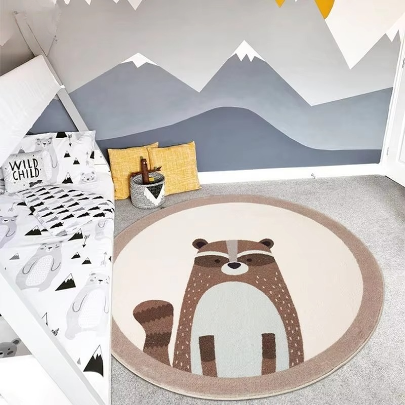 Soft Plush Baby Playmat with Cute Animal Design